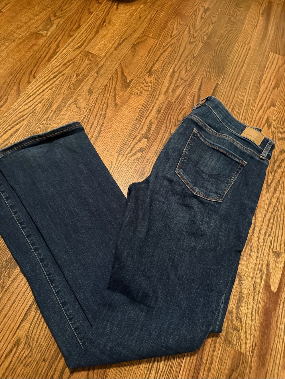 American Eagle Outfitters Women's Dark Blue Bootcut Jeans